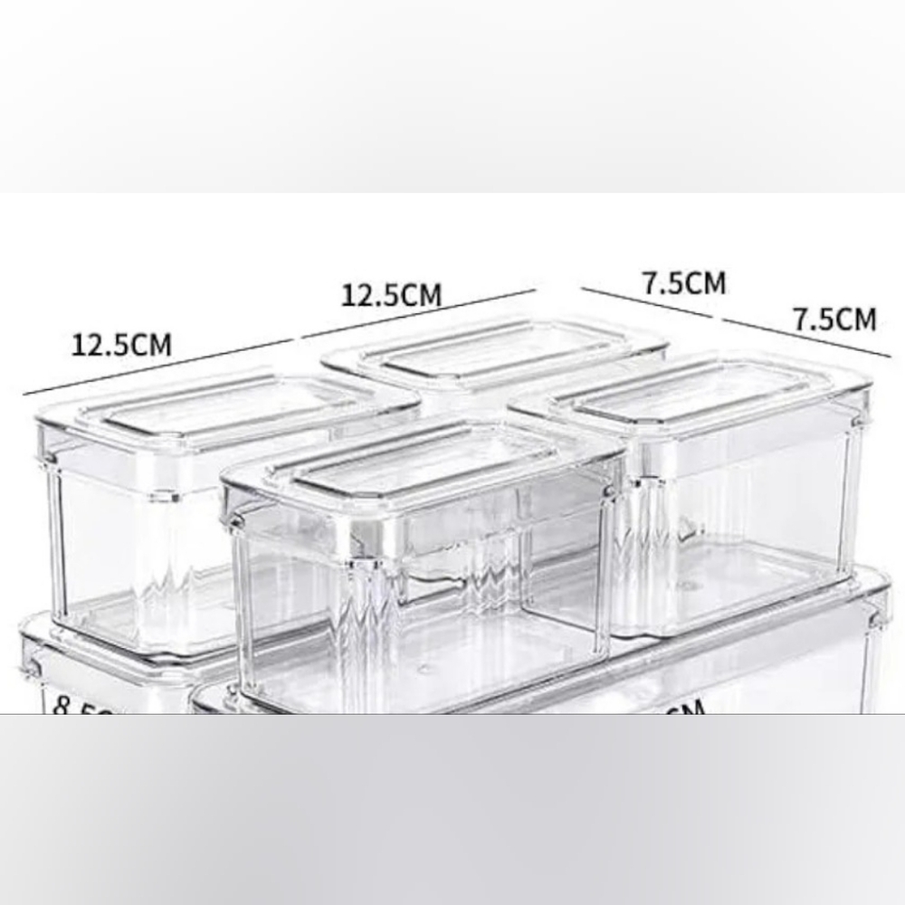 Clear Storage Containers- 4 Pack - Picture 4 of 4